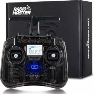 FPV 드론/RC 헬리콥터 자동차 보트 멀티로터용 LED 조명이 있는 라디오마스터 포켓 ELRS 리모컨 휴대용 홀