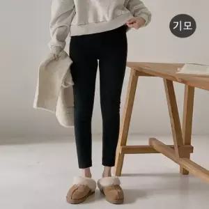 임산부 밍크 융 기모 겨울 레깅스 밍크털 융털 L / XL