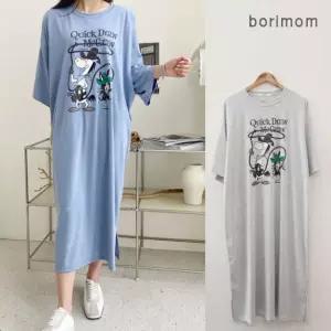 소 수유 원피스 여름 외출용 캐릭터 편한 빅사이즈 수유복