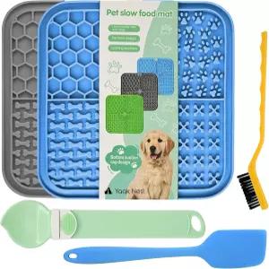 개와 고양이를 위한 야크 네스트 핥기 매트 5종 세트 슬로우 피더 2종 흡입 컵 고양이 스트립 스크래퍼