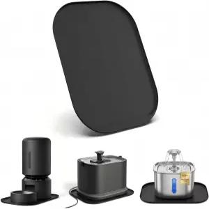 펫리브로 17.7인치 x12용 반려동물 사료 매트 방수 BPA 프리 논슬립 개 및 고양이 물그릇용 바닥 보호용