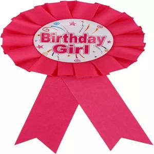 생일 여자 핀 새틴 리본 축하 배지 파티 버튼 브로치 의류 장식 액세서리