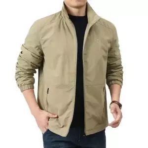 야구 자켓 재킷 점퍼 바시티 캐주얼 봄 가을 얇은 남성 스탠드 칼라 아웃도어 속건 루즈핏 큰 사이즈 중년