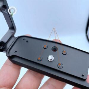 캐논 호환 EOS R8용 AEE9-퀵 릴리즈 플레이트 RP 카메라 스태빌라이저 수직 라켓 핸들 L 홀더 핸드 그립