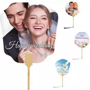 XSTZR 맞춤형 휴대용 선풍기 결혼식 신부 들러리 선물 교회 행사 여름 파티 애국 축하 행사를 위한 개인