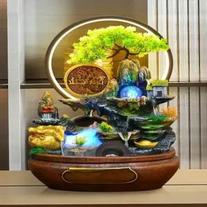 럭셔리 실내 인공폭포 장식품 연못 카페 미니분수대 개업선물