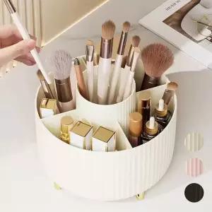 회전메이크업정리함 화장품 브러쉬 정리 회전수납함