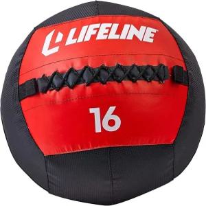 바느질 외부가 있는 라이프라인 월볼 가중 메디신 볼 코어 강도 - 코디네이션 안정성 심혈관 플리오메트릭