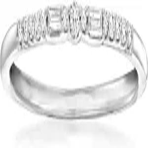 스털링 실버의 로스사이먼스 다이아몬드 반지 퓨어 컬렉션