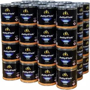 리얼 젤리피쉬 플레임 프리미엄 젤 연료 48캔 실내 또는 실외 미국산 13온스