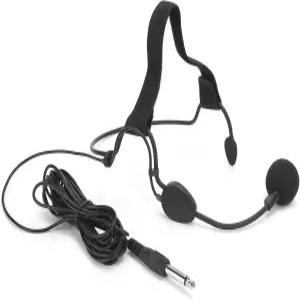 Pwshimi 다이내믹 헤드셋 마이크 6.35MM 잭 헤드밴드 이어훅 휴대용 고감도 소음 감소 노래 헤드폰용