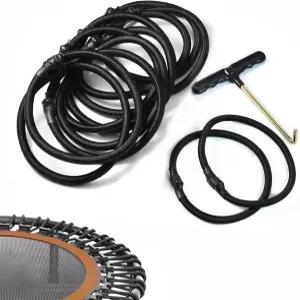 트램펄린 교체 번지 코드 10 PCS 6.6인치 고강도 탄성 로프 수리 대부분의 트램펄린에 범용 장착 간편한