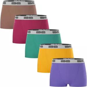 대나무 쿨 여성 복서 브 속옷 소프트 스트레치 보이 반바지 여성용 팬티