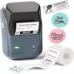 사무실 가정 비즈니스에서 사용하기 쉬운 열 라벨 프린터인 NIIMBOT B1 메이커 머신은 롤 화이트