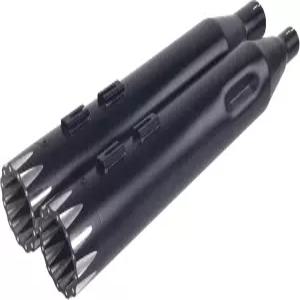 샤크로드 블랙 4.5인치 슬립온 17업 할리 투어 배기 업그레이드용 머플러 장착HDMF451726BB