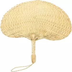 루오지 손 선풍기 말린 야자 잎 대나무 직조 수제 패들 여름용 중국식 해변