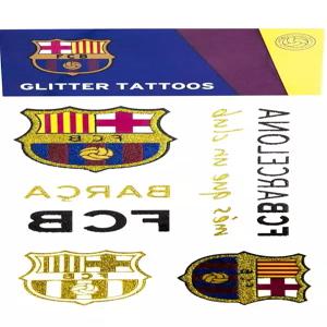 공식 FC 바르셀로나 글리터 임시 문신
