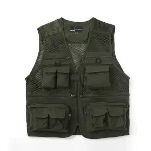 다정한생활 M 땀배출우수 남성작업용여름조끼 현장근무용 경량메쉬레저조끼