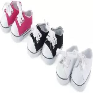 에밀리 로즈 14인치 인형 옷 액세서리 신발 밸류 팩 3팩 캔버스 스니커즈 선물 세트 웰리 위셔스 및 글리터