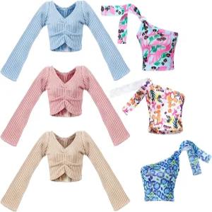 11.8인치 인형 의상 액세서리 겨울 코트 상의 수영복 T 셔츠 드레스 생일 선물(그레이스풀 스타일 밝은