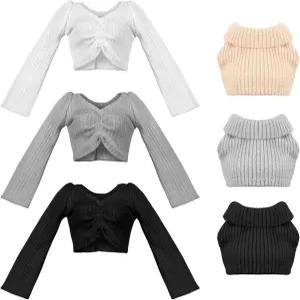 18인치 여름 수영복 로브 티셔츠 겨울 코트 의상 소녀 생일 선물용 벤카일러 인형 옷 및 액세서리 6개