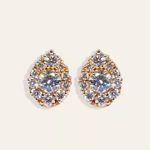 티어스 1부 랩 다이아 귀걸이 고급 데일리 선물 결혼 기념일 예물 여자 친구 생일