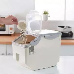 쌀통 잡곡통 곡물 보관용기 냉장고 수납통 세트