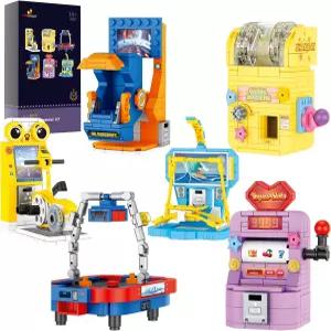 JMBricklayer 재미있는 게임 파티 빌딩 세트 20127 6 미니 콘솔 수집용 모델 마이크로 블록 장난감 용품