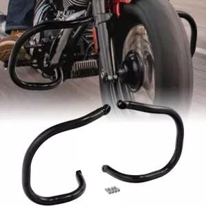 XMTMOTO 엔진 가드 고속도로 충돌 바 인도 수석 다크 호스 20222025 셰프 글로스 블랙에 적합