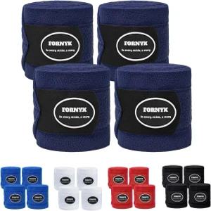 포닉 호스 폴로 다리 랩 플리스 탄력 붕대 편안한 승마 스탠딩 4종 세트 부츠 보호 안정적인 용품 풀