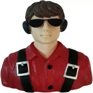 RC 비행기 모델 워버드 스포츠 제트 자동차 보트 드론 장난감 드라이버를 위한 FLFC 1/6 파일럿 피규어