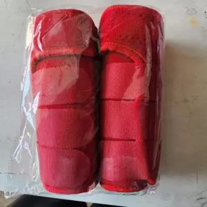 말 의학 브러싱 부츠 레그 랩 보호 2종 스포츠 풀 호스 세트빨간색