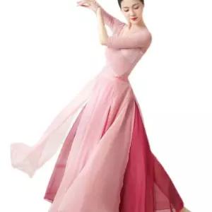 아우얼스룸 연영과입시복 전통 그라데이션 무용풀치마 공연복