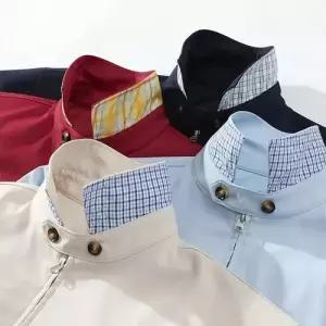 남사친 하프 차이나 재킷 체크 봄옷 코트 칼라 DUCHI1