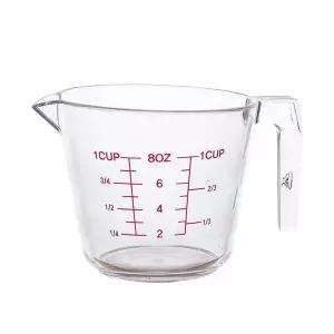 투명 플라스틱 계량컵 250밀리리터 소형 주방용품