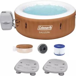 베스트웨이 콜먼 마이애미 에어젯 풍선 온수 욕조에너지센스 커버 포함 및 다리 조절이 가능한 살루스파