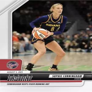 2025 파니니 인스턴트 소피 커닝햄 198 커닝햄은 열을 계속 뜨겁게 유지합니다 농구 각 카드는 1257장 중