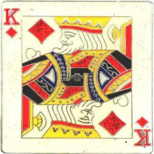 나비카 USA Inc. 마그네틱 모자 클립으로 카드 글리티 볼 마커를 플레이하는 킹