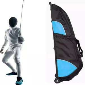 바퀴 달린 펜싱 가방 장비 롤러 보관 플뢰레/에피/세이버 마스크용 펜싱복 풀로드형 검 및