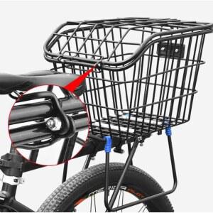 자전거 리어랙 로드 접이식 짐받이 짐칸 수하물 패니어 캐리어 바구니 선반 대형 분리형 후미등
