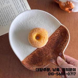 창의적인 세라믹 언더글레이즈 컬러 핸드페인팅 릴리프 귀여운 다람쥐 머그컵 아침식사용 우유컵 커피컵&소