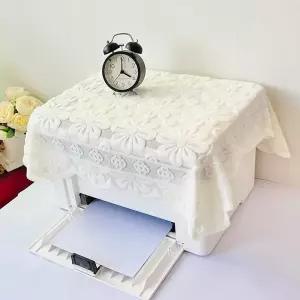 프린터 덮개 자수 토스트기 먼지 주방 꾸미기 면직커버