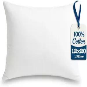 포멀리 던지기 베개 소파 및 침대 실내용 코튼 스터핑을 위한 장식용 삽입물 100 면 12x20