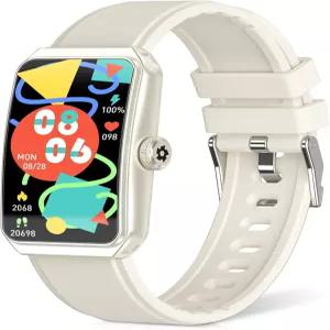 심박수 혈중 산소 수면 모니터가 있는 바쿠어 피트니스 트래커 여성용 스마트 워치 방수 안드로이드 iOS용