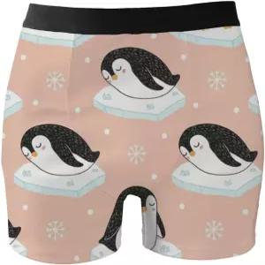 쿨 속옷 여성 귀여운 펭귄 운동 복서 브 바이커 여름 대형