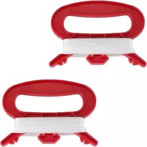 야외 스포츠 플라잉 카이트 보드 도구 키트 및 윈드 스피너용 100m 줄이 있는 BWESOO 2Pcs 레드 D 셰이프