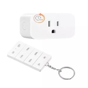 타이머가 있는 디뉴윌스 리모컨 콘센트 실내 타이머 100피트 무선 제어 범위 15A /1875W 크리스마스 장식용