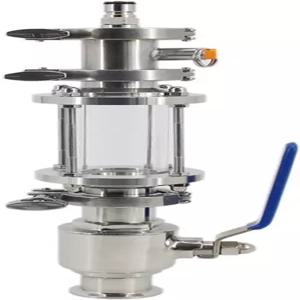 프로 드라이 호퍼 1.5인치 트라이 클램프 산소가 없는 홈브루 발효기 부품이 압력 하에서 발효됩니다
