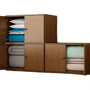 침실 옷장 이불장 실내 수납장 원목 대나무 선반 창가 베란다 전용