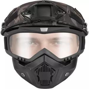 헬멧 커버가 있는 DTACGERA 에어소프트 마스크가 전술 코스프레 야외 활동을 위한 PJ 타입 페인트볼 패스트